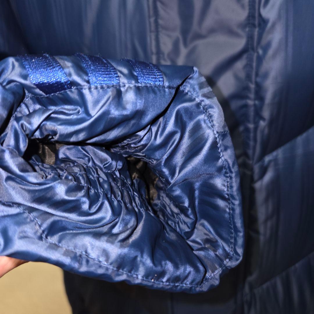 未使用品adidas ネイビー グランドコート　ダウンコート フード付き2XO