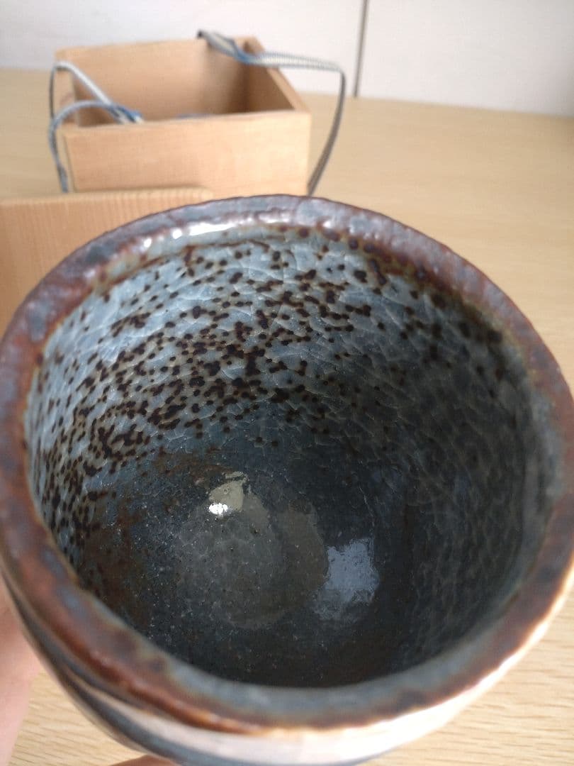 【限定品】陶芸家　加藤健　鼠志野　湯呑　源九郎窯　美品　本物　桃山陶