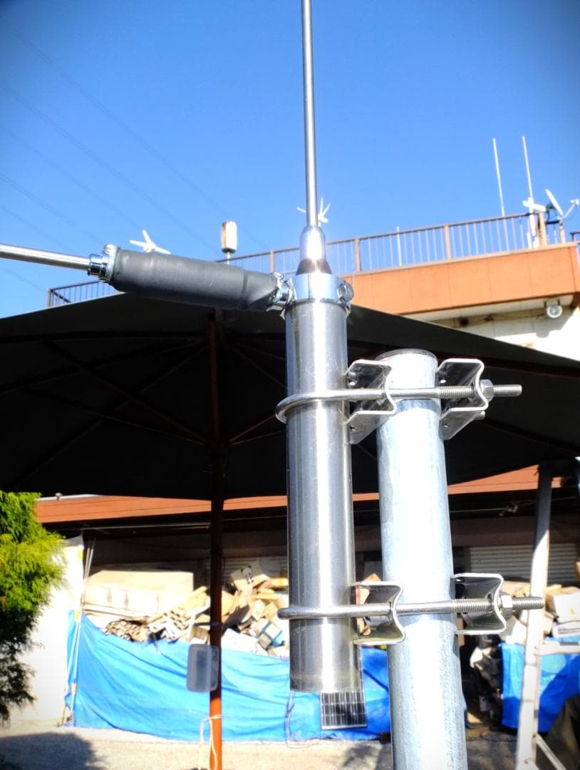 AM ★50MHzステンレス製！超コンパクト高性能GPアンテナ耐入力200W！★