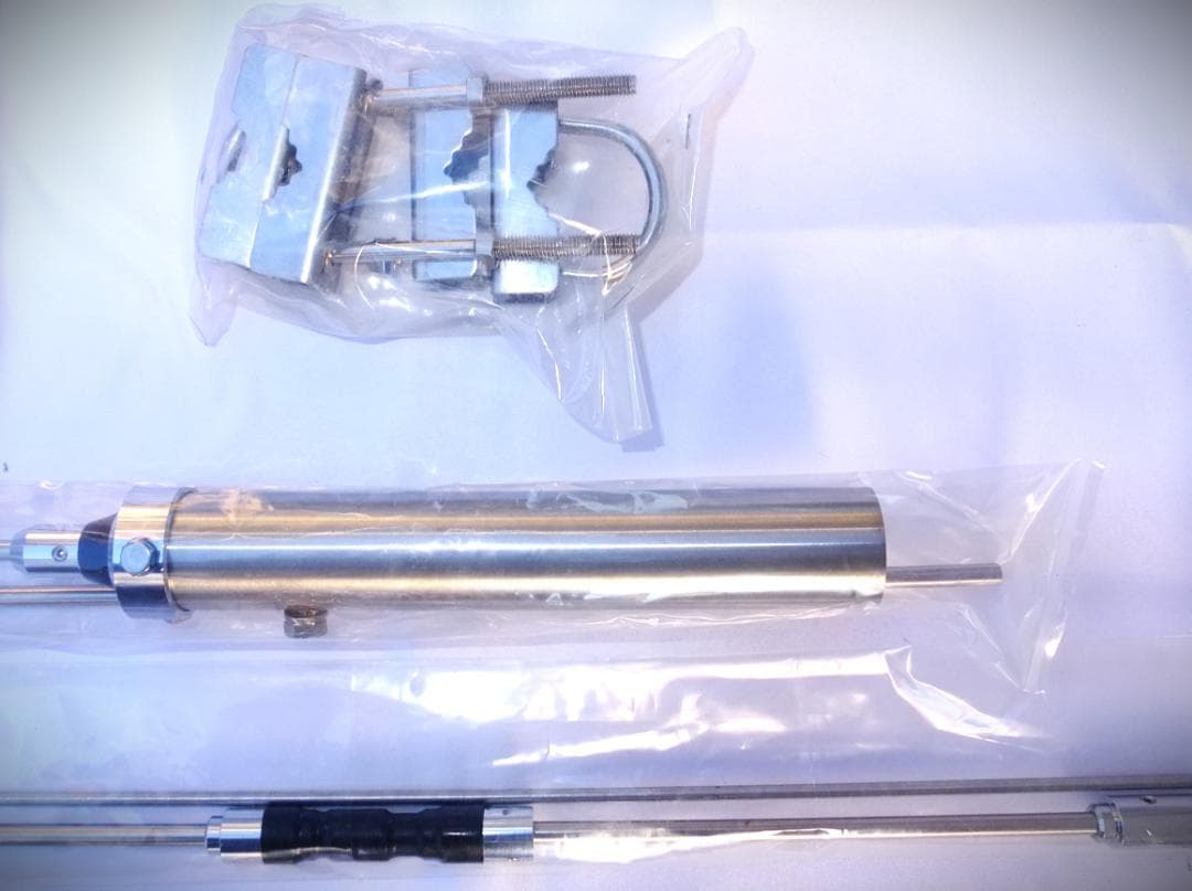 AM ★50MHzステンレス製！超コンパクト高性能GPアンテナ耐入力200W！★