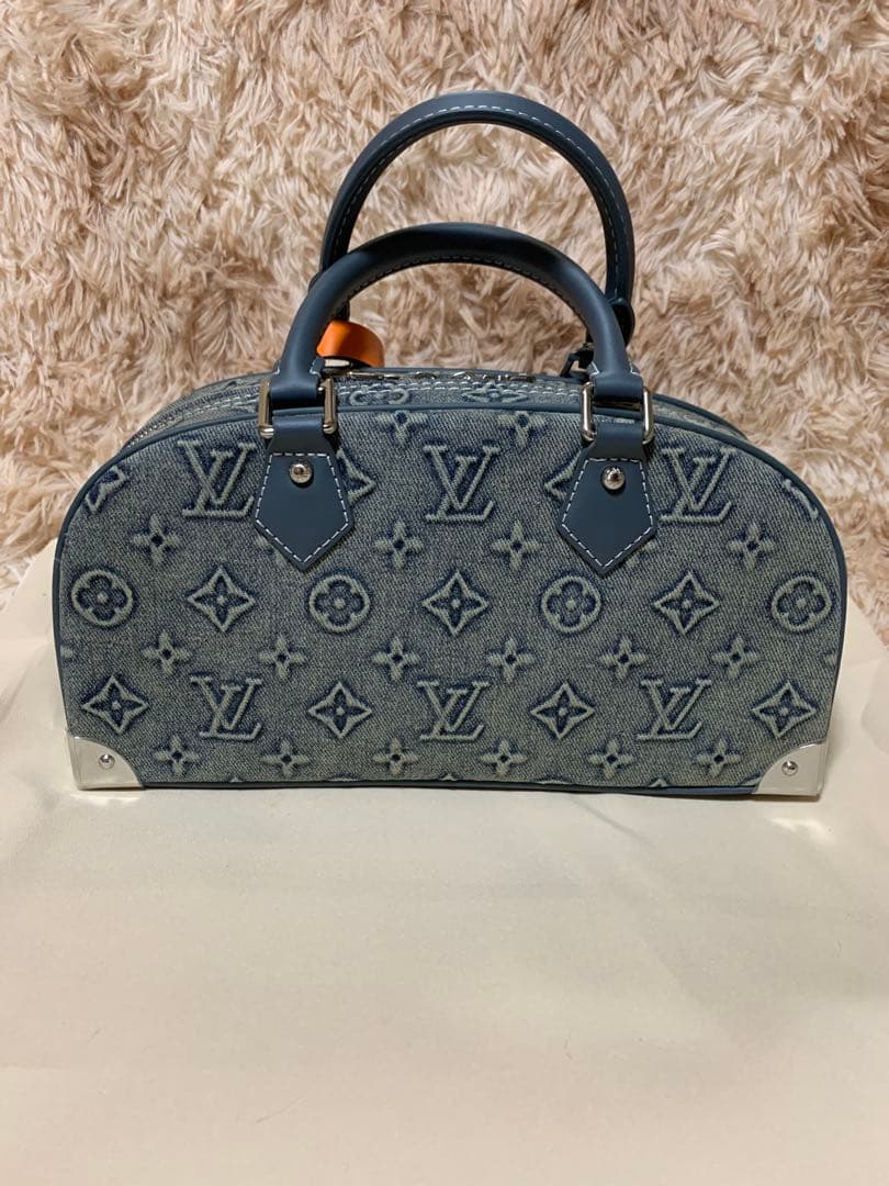 本日限り　デニムミニボストン　ショルダー付き