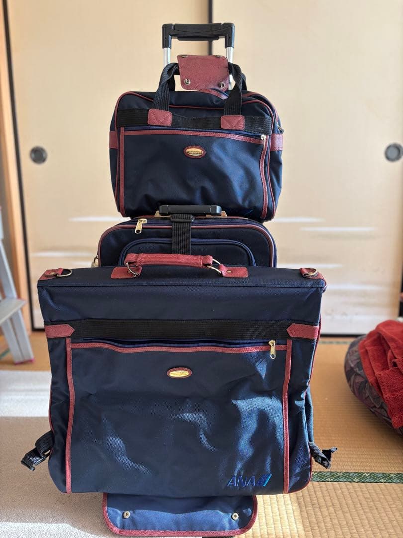 ANA キャリーケース サブバッグ、ガーメントバッグ3点セット