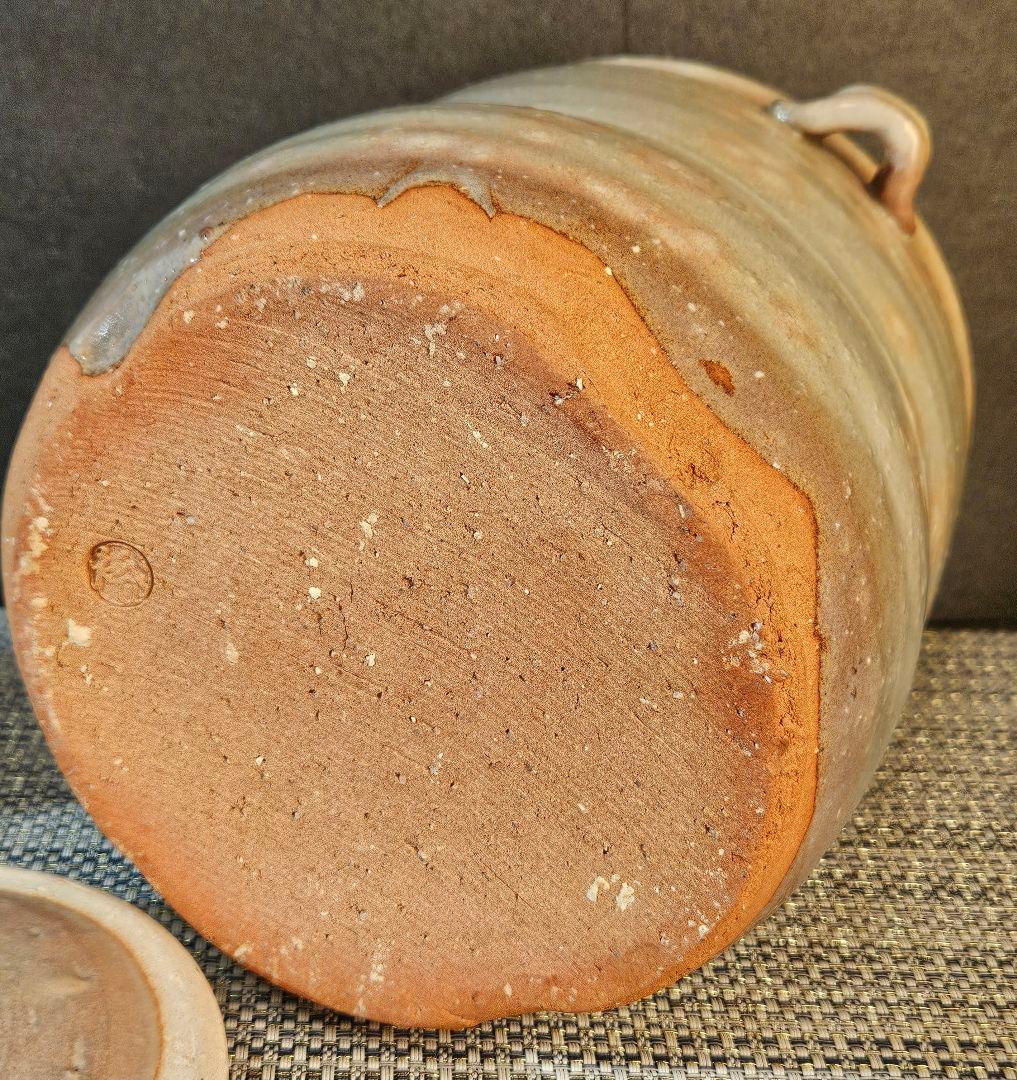 県無形文化財　日本工芸会正会員　名工 岡田裕 作　萩焼　水指　共箱　未使用品！