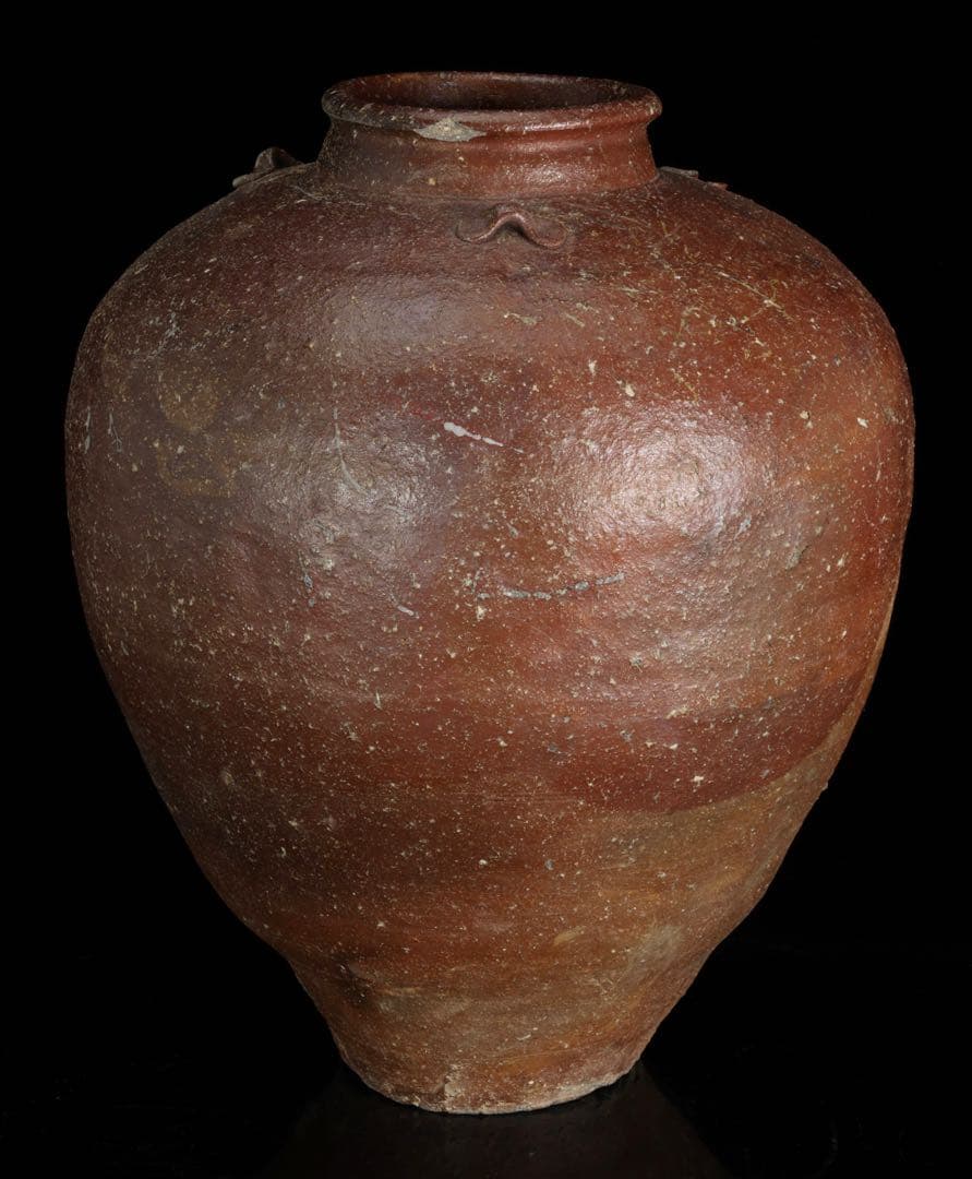 古陶 耳付 大壺 焼締 大型42cm 飾壺 時代壺 古壺 民藝 古美術 骨董品