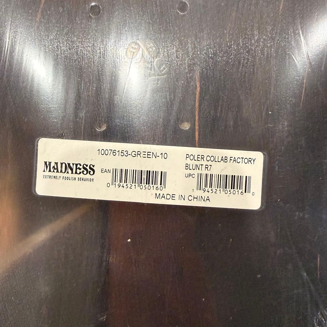 新品未使用MADNESS x POLERコラボデッキ 10.インチ