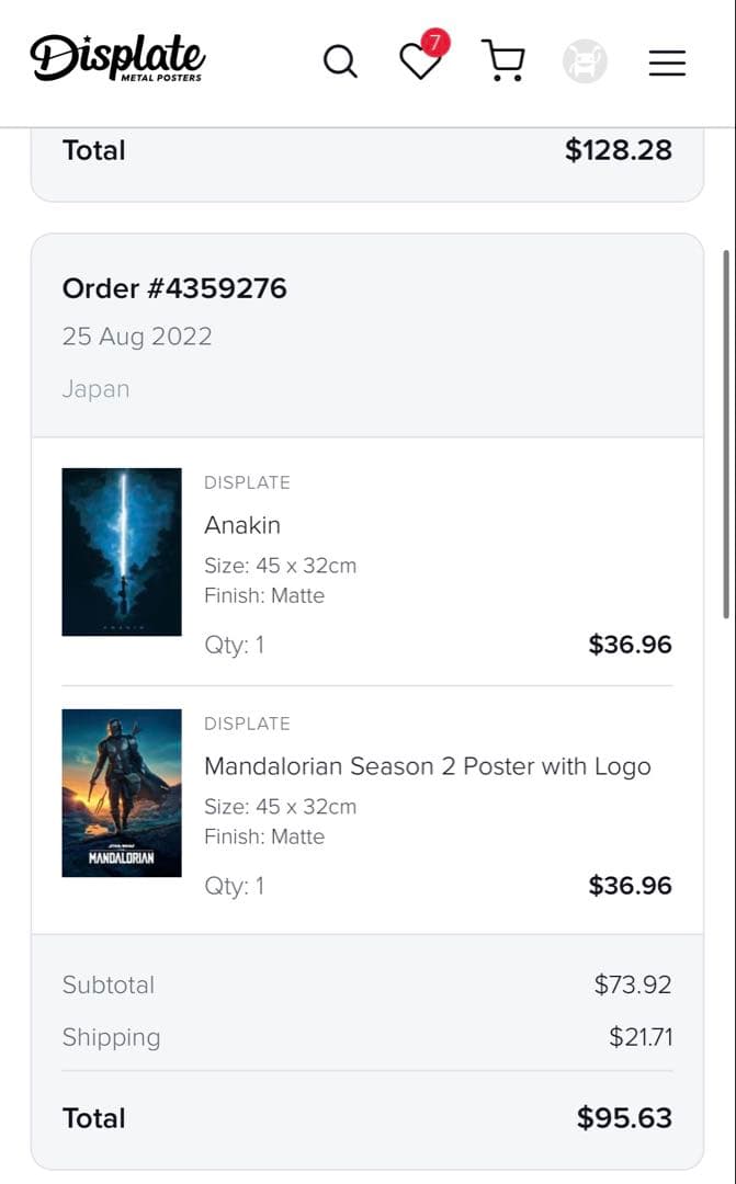 STARWARS Displateメタルポスター
