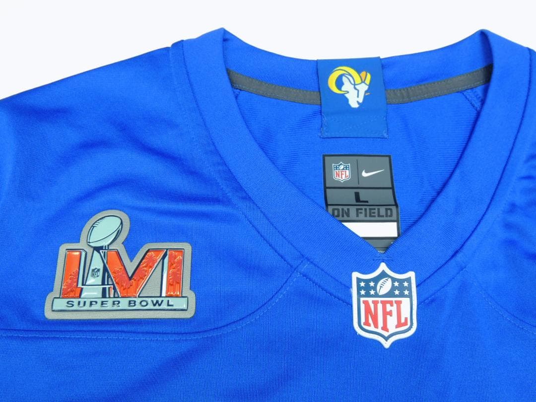 新品 ナイキ 2022 スーパーボウル記念 ロサンゼルスLAラムズ ジャージL