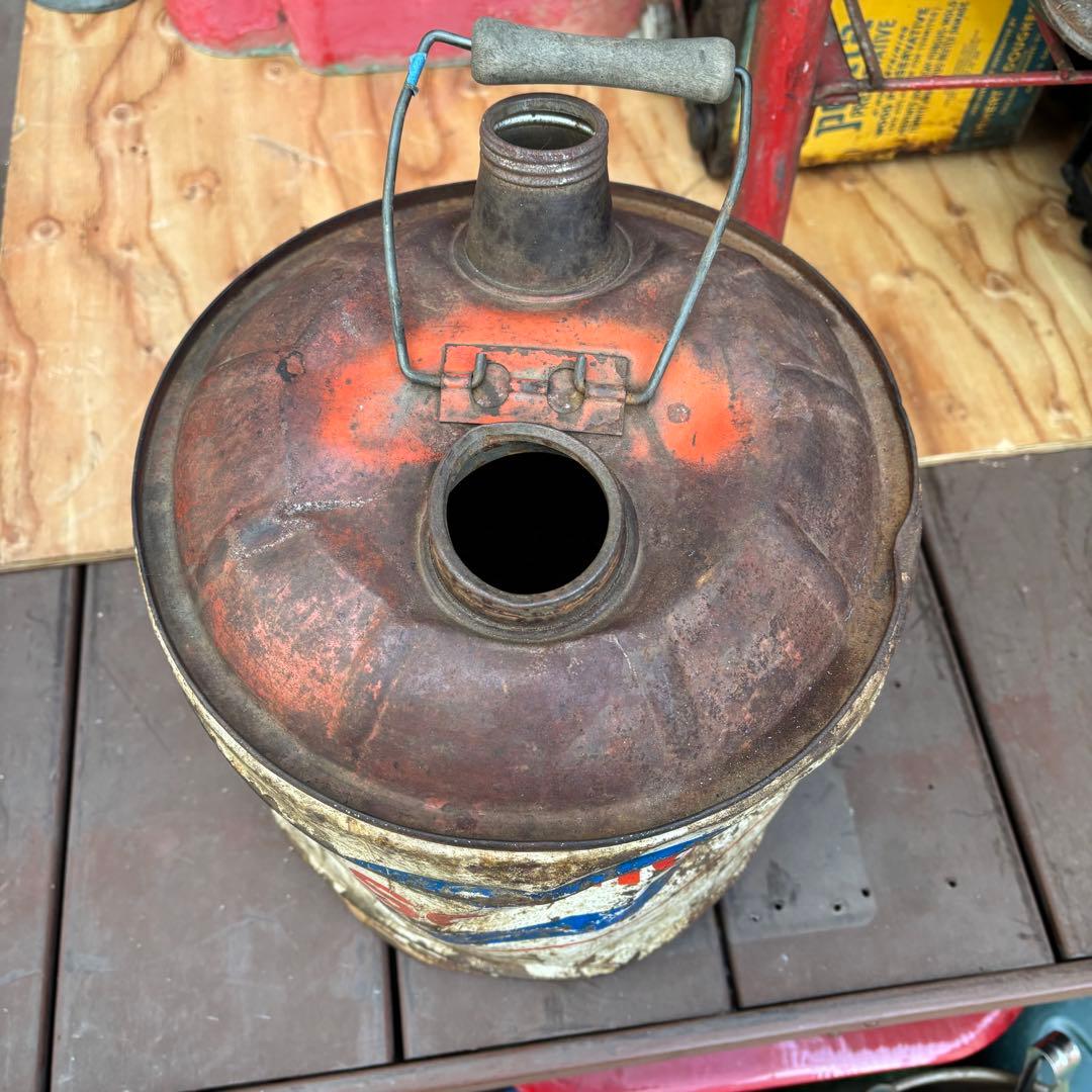 USA VINTAGE SOHIO 5ガロン缶 ジャンク！