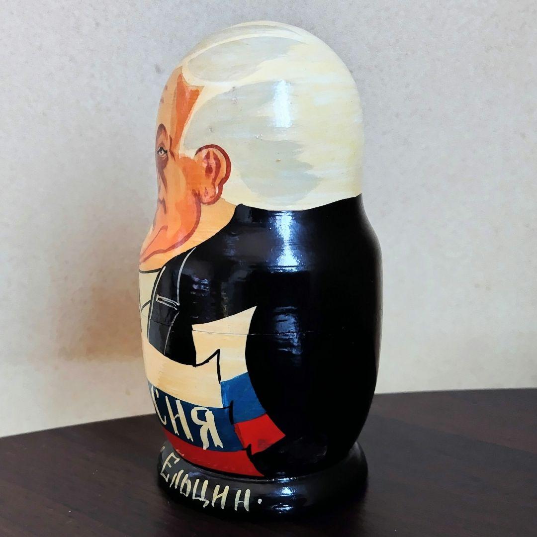 【民芸品】マトリョーシカ　ロシア人形　歴代大統領　民芸品（★美品★）