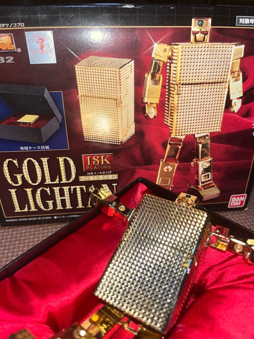 BANDAI 超合金魂 ゴールドライタン　18金メッキ GXー32