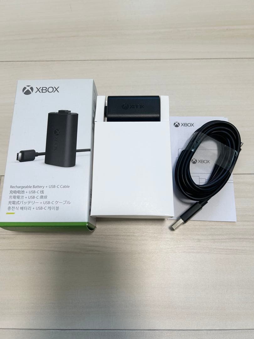 X-BOX ワイヤレスコントローラー 充電式バッテリー＆アダプターセット