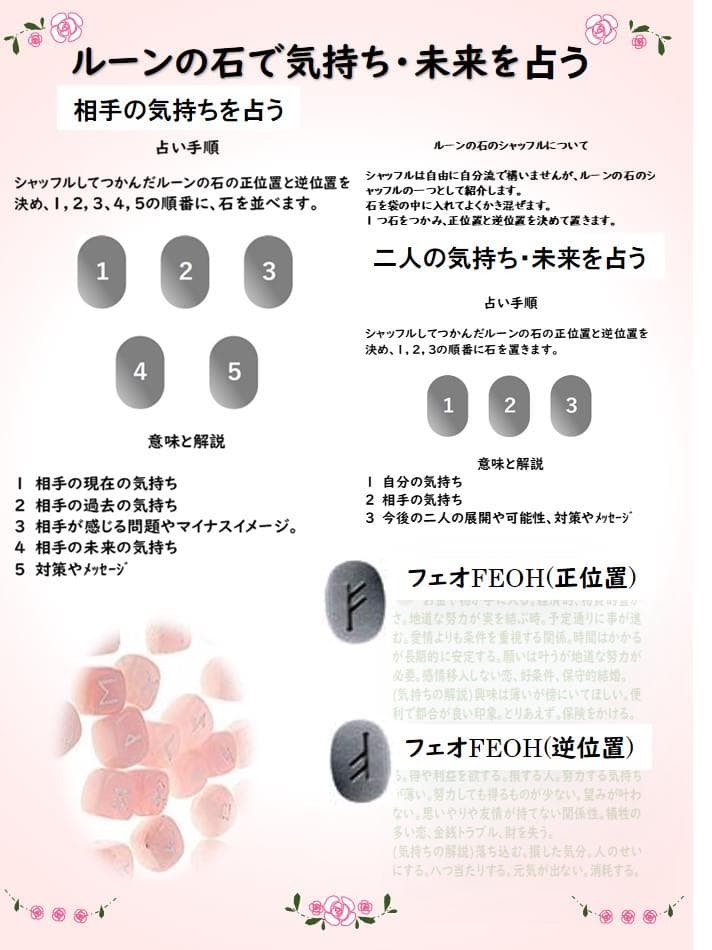 ルーンの石解説＆占いカウンセラー解説２冊セット＋個人指導