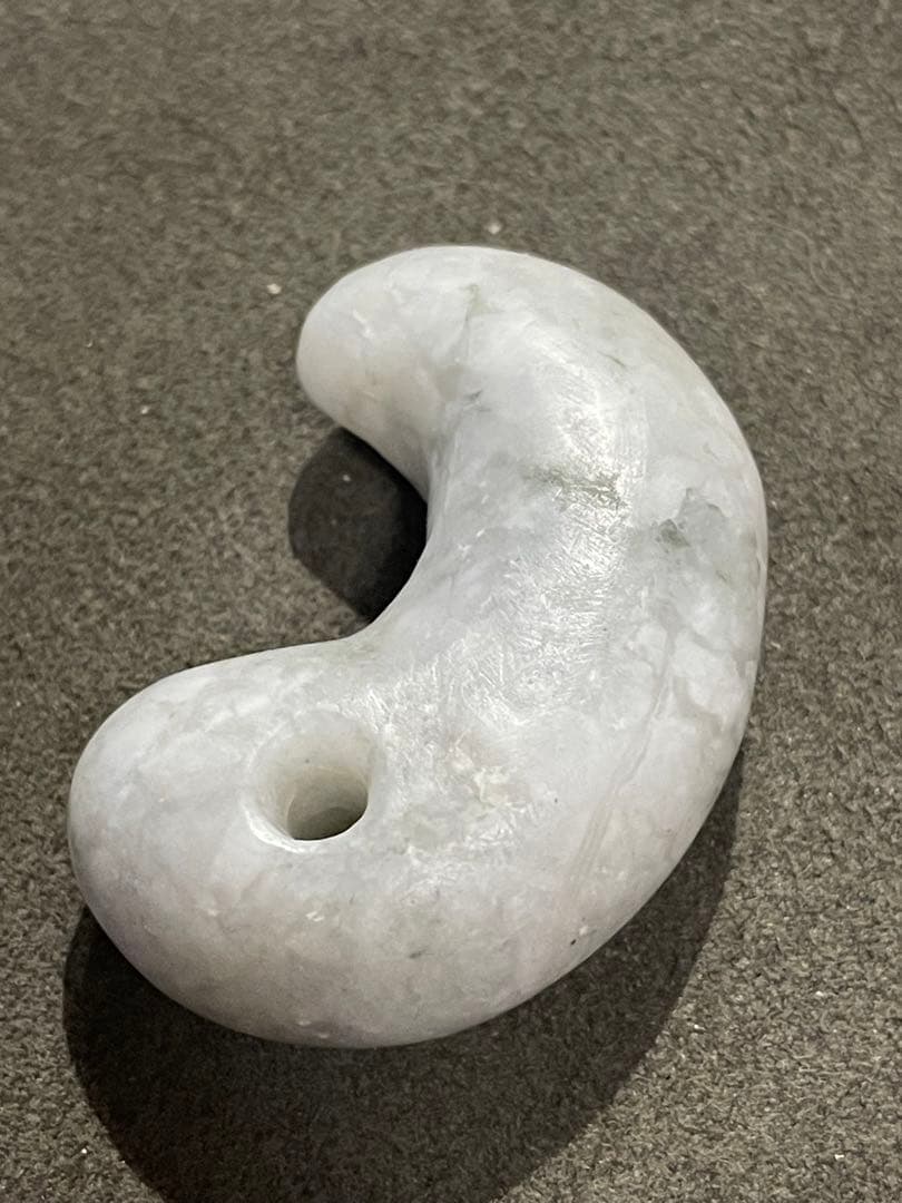 高品質　古墳期　糸魚川翡翠勾玉　結晶質　出土品　大型