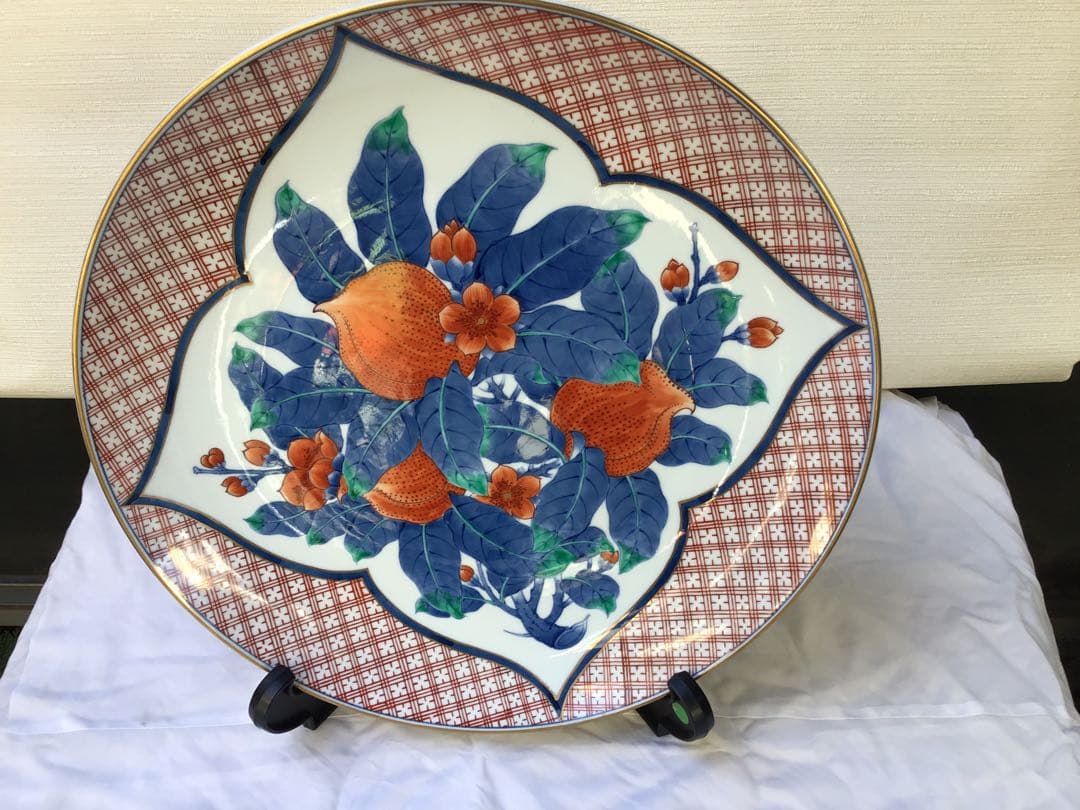 桃文様大皿(飾皿) 46cm