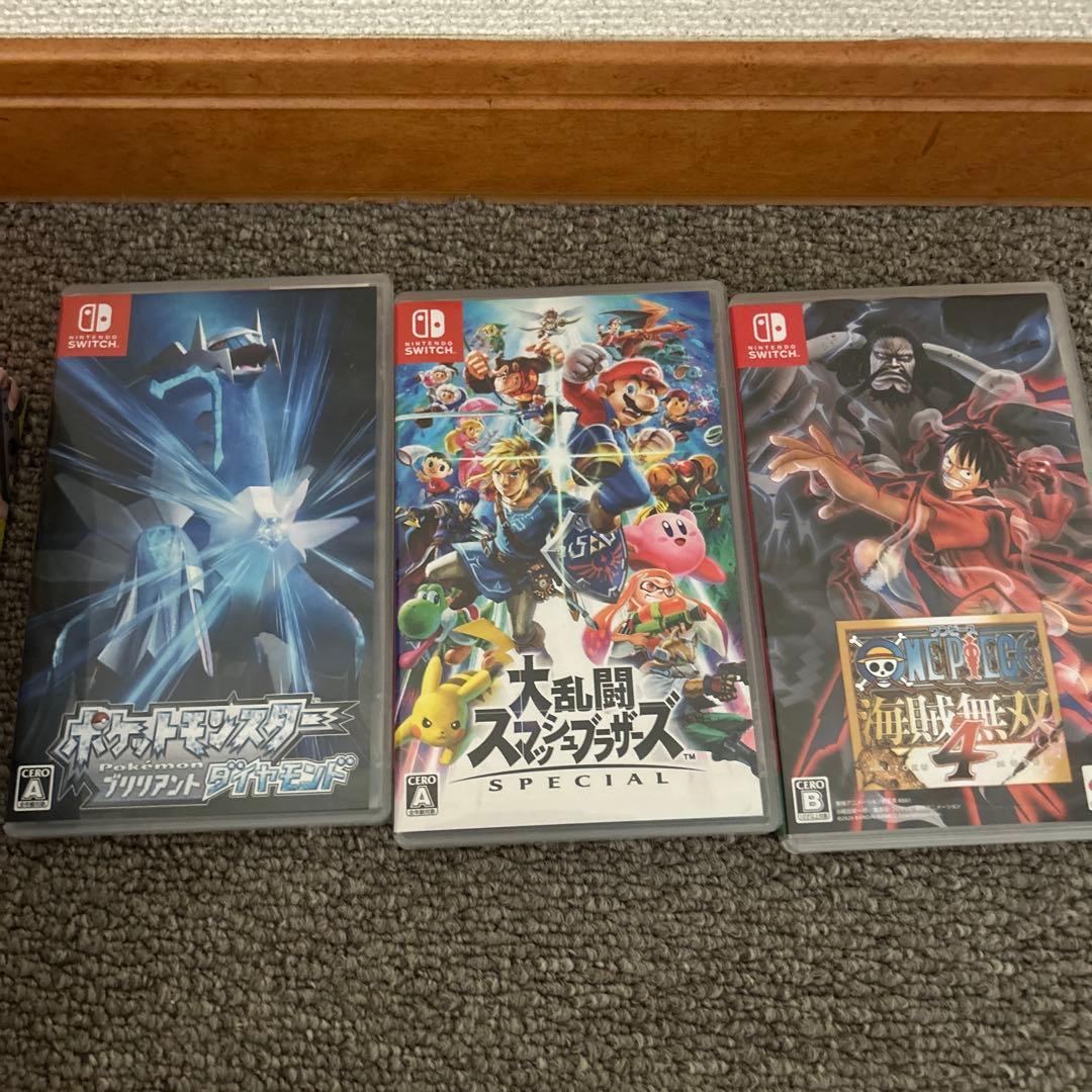 Switch本体 + ゲーム3本＋64ギガSDカード　スマブラ　ポケモン