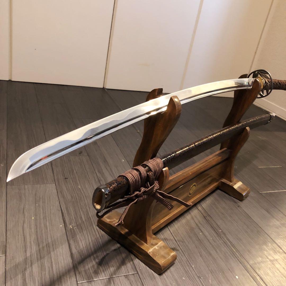 高級模造刀　居合刀　樋入り刀身　茶拵え　亜合金刀身　名刀