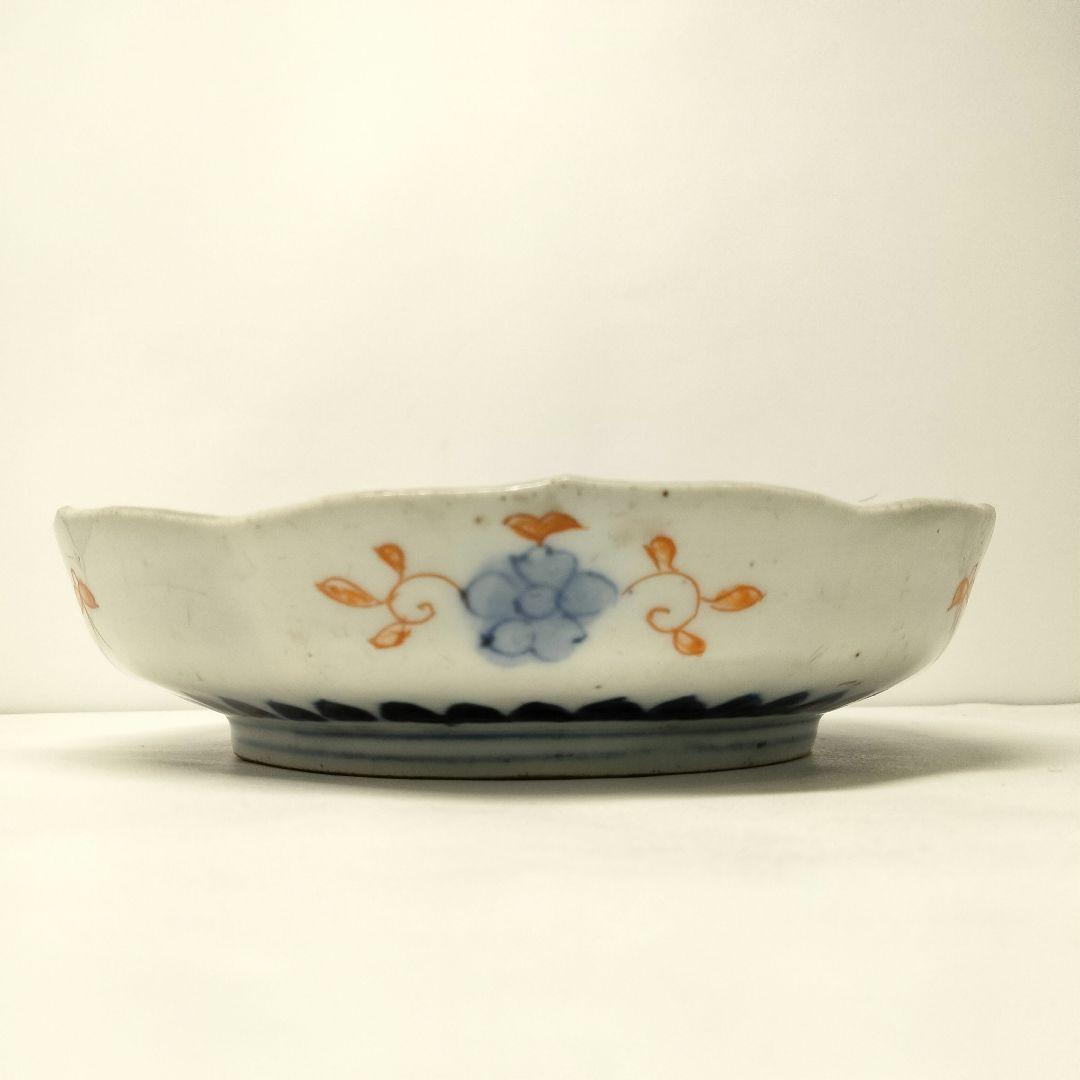 Y323 古伊万里 赤絵 なます皿 10客セット 直径15㎝　II