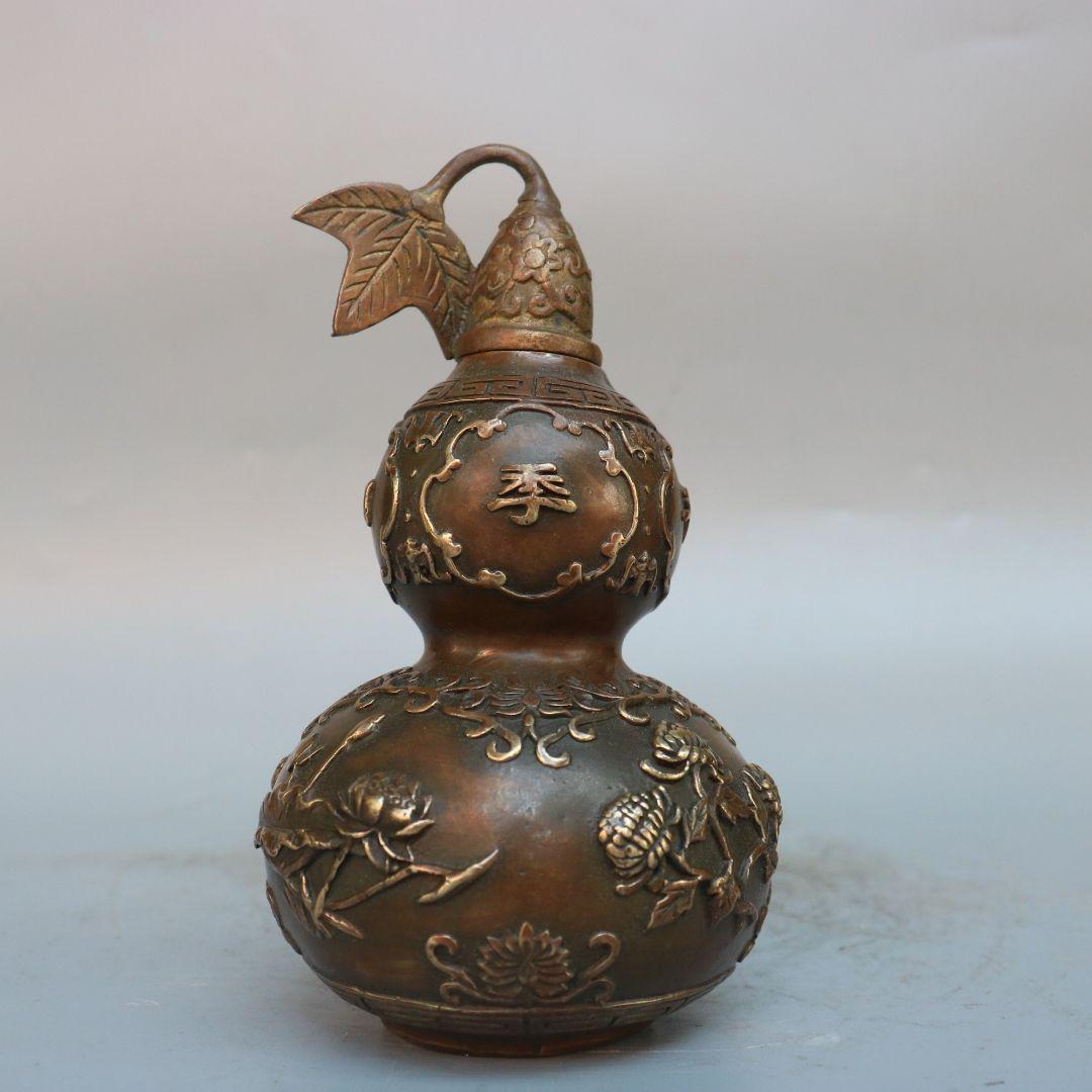 四季が平安瓢箪 装飾品 工芸品 美術品 置物