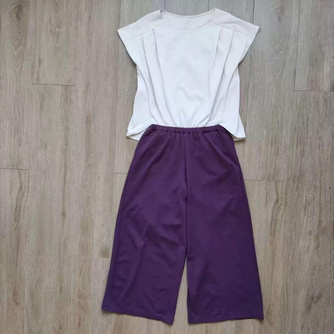 新品未使用【SUKALA】コンビカラーオールインワンL