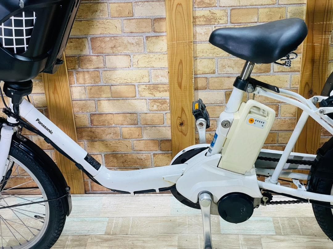 ホワイト系 大容量 パナソニック 子供乗せ電動アシスト自転車 H3339