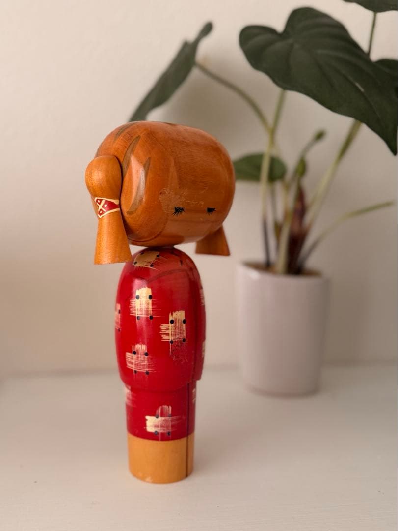 内閣総理大臣賞受賞作家 宮下はじめ 作 創作こけし 昭和ヴィンテージ 23cm