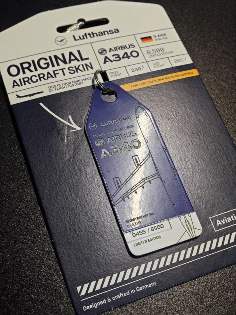 LH ルフトハンザ航空 Aviationtag A340-600