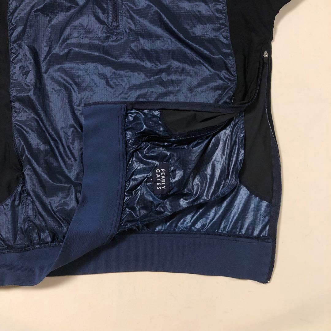 パーリーゲイツ ハーフジップ ナイロン ウェア ネイビー サイズ1