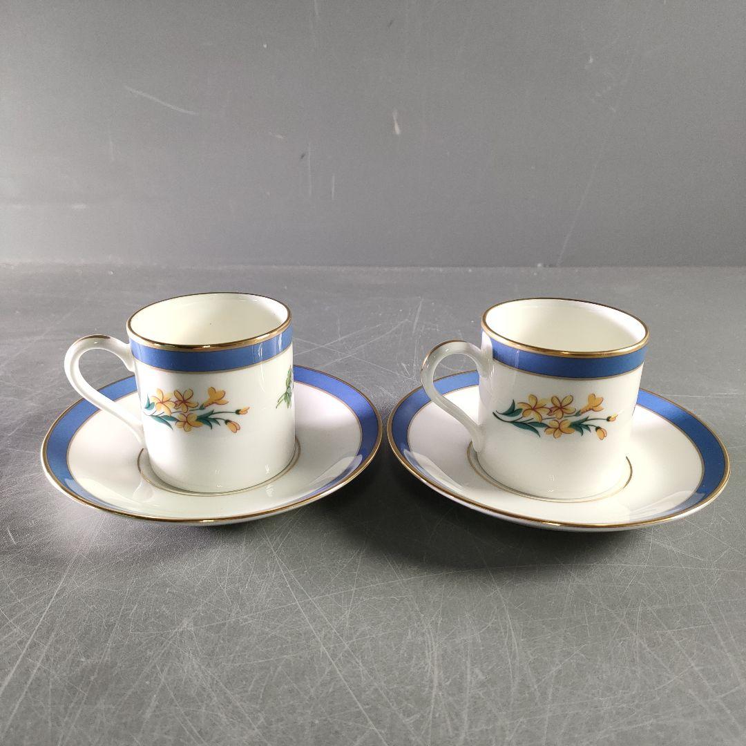 A891-2/TIFFANY＆Co./フローラル/デミタスカップ＆ソーサー/