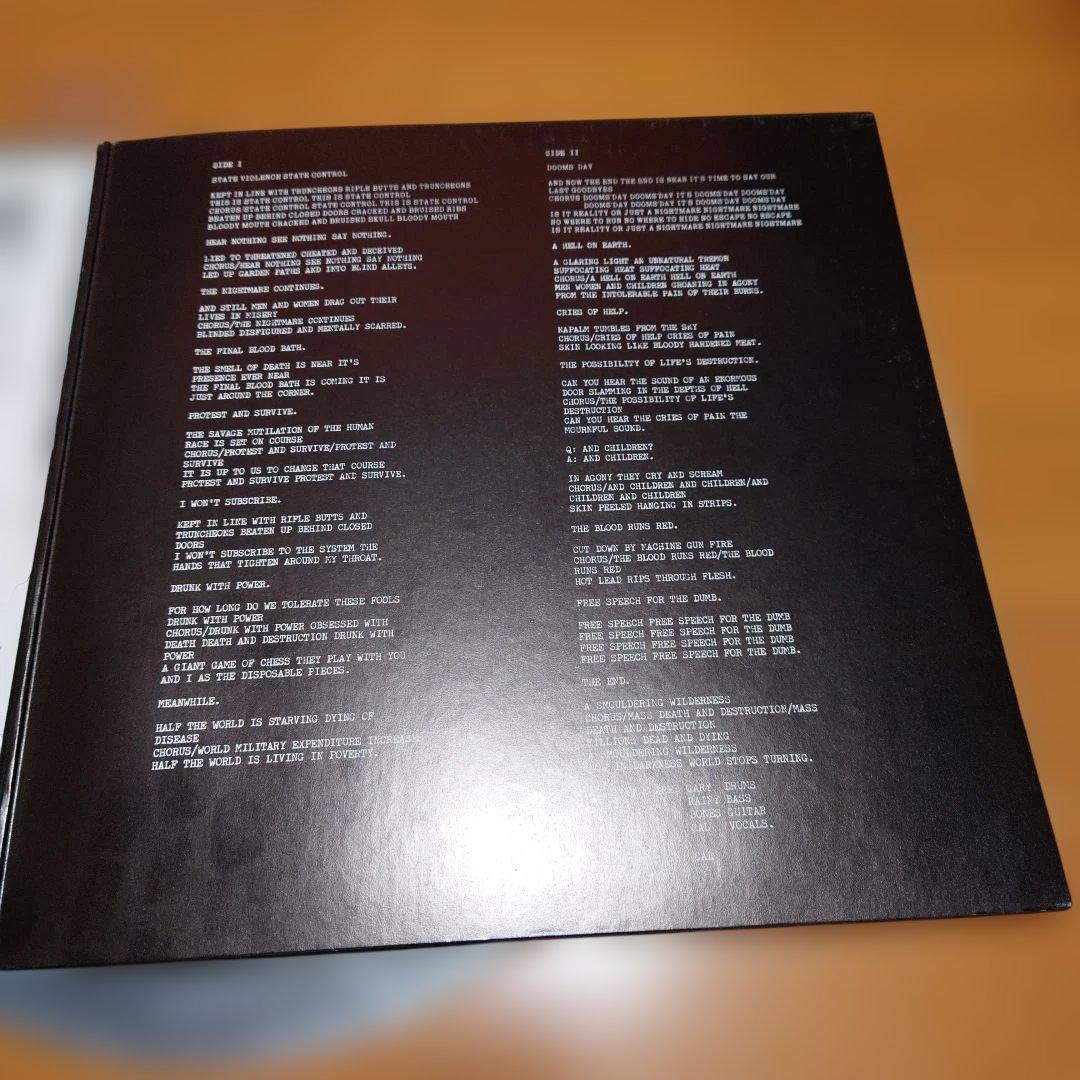 【人気盤】…ナッシング / ディスチャージ 国内初回帯付 オリジナル盤ハードコア