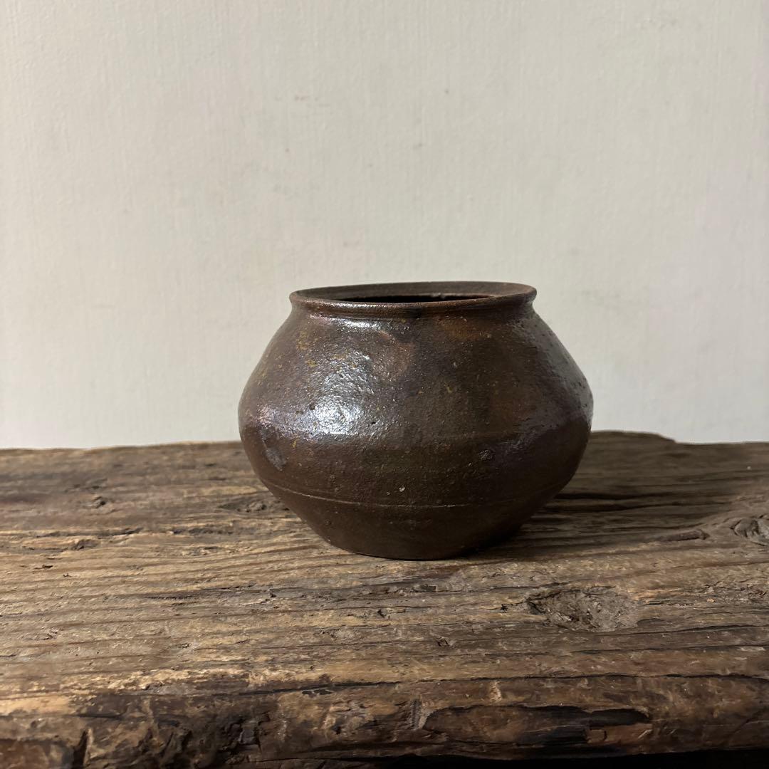 李朝　壺　オンギ 韓国アンティーク　その23検：骨董アンティーク.花器.白洲正子