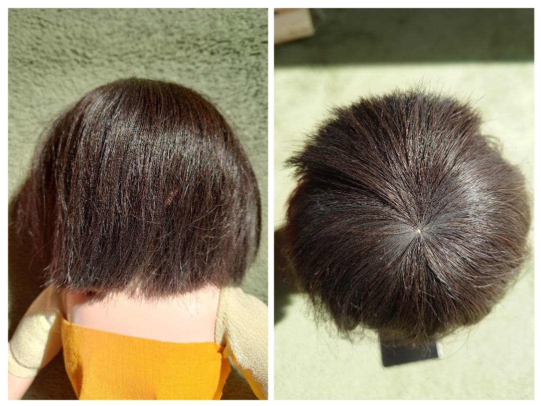 極上　市松人形 大正から昭和初期　爪切りつき　白木屋特製　羽衣　人毛　約42cm