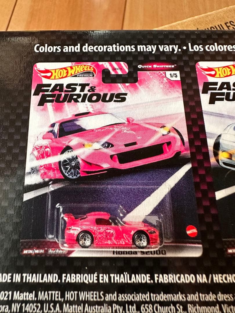 ミニカー Hot Wheels FAST & FURIOUS quick shifters