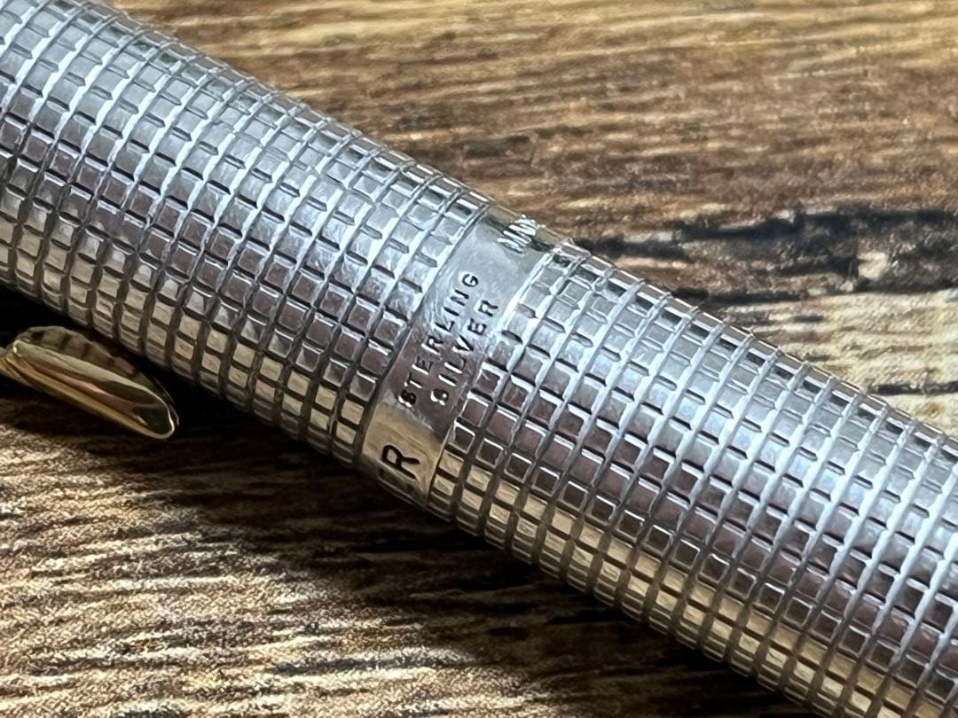 パーカー 75 シズレ スターリングシルバー 天冠フラットトップ XF 万年筆