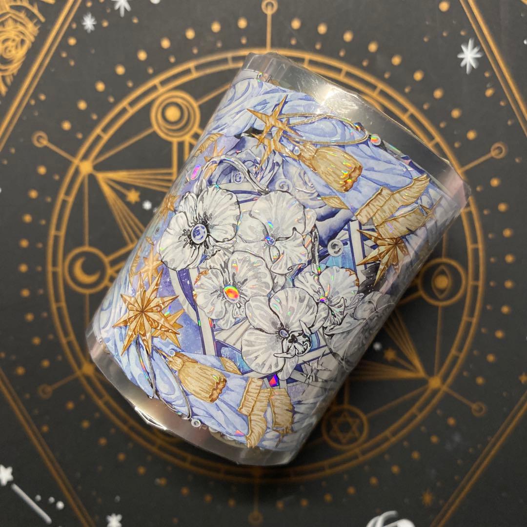 【S】海外　10m巻　貝殻光マスキングテープ　お花系/古風系/装飾系