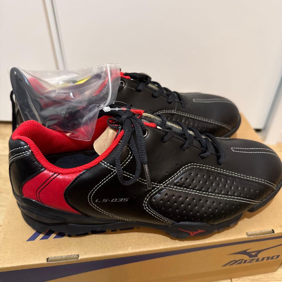 Mizuno LS-035 ゴルフシューズ ブラック/レッド
