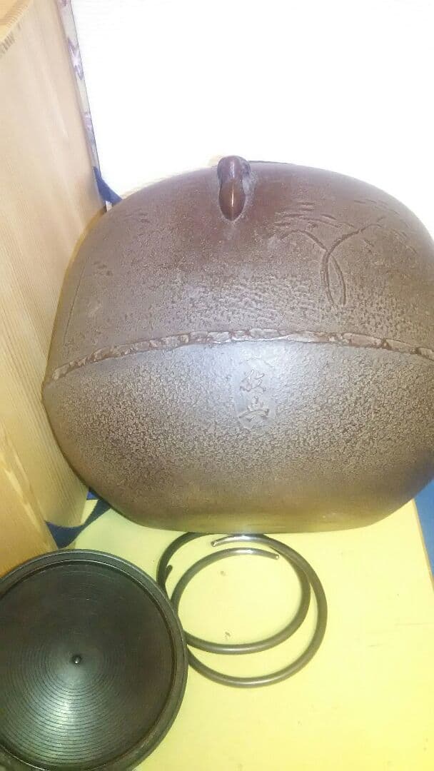 茶釜、風炉用、真形浜松地紋、高橋敬典作