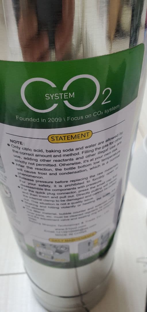 化学反応式CO2添加システム 水草育成用 ステンレス製