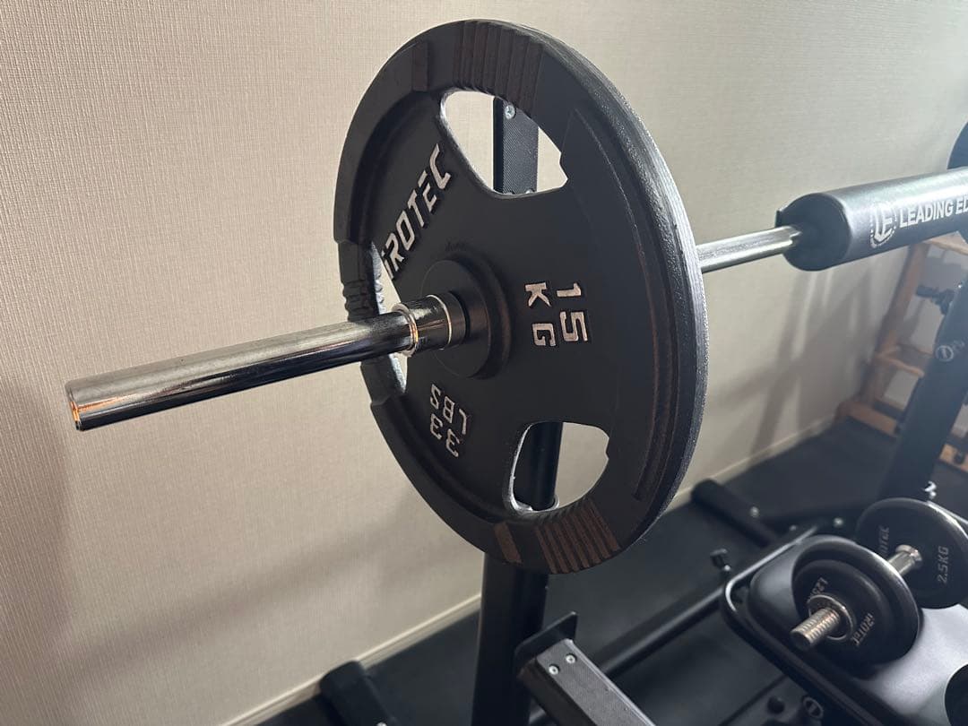 引取限定 リーディングエッジ ラック バーベル スクワットパッドセット