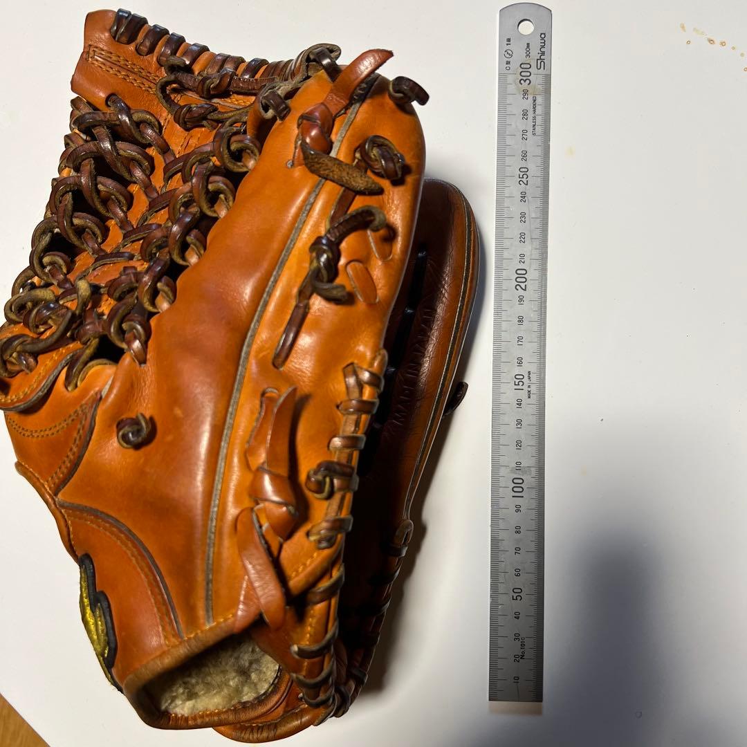 アトムズ　硬式グローブ オレンジ　ATOMS