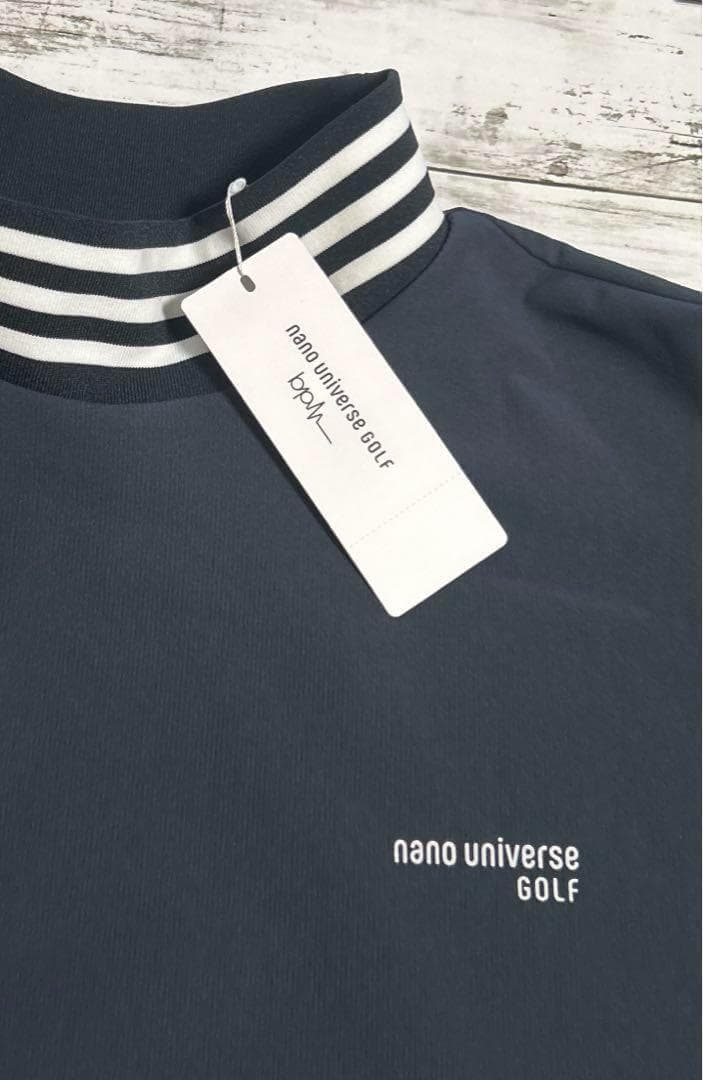 ナノユニバースゴルフ　XL　ウォームロングスリーブ　長袖シャツ　モックネック