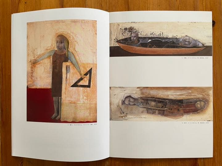 油彩画 : 開 光市 「繕う」キャンバス 20号P型 額装