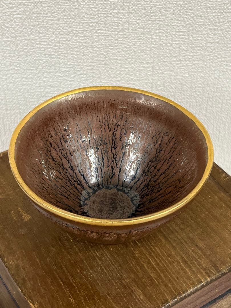 【稀少品】宋時代　天目茶碗 建盞 共箱　 XG3--33