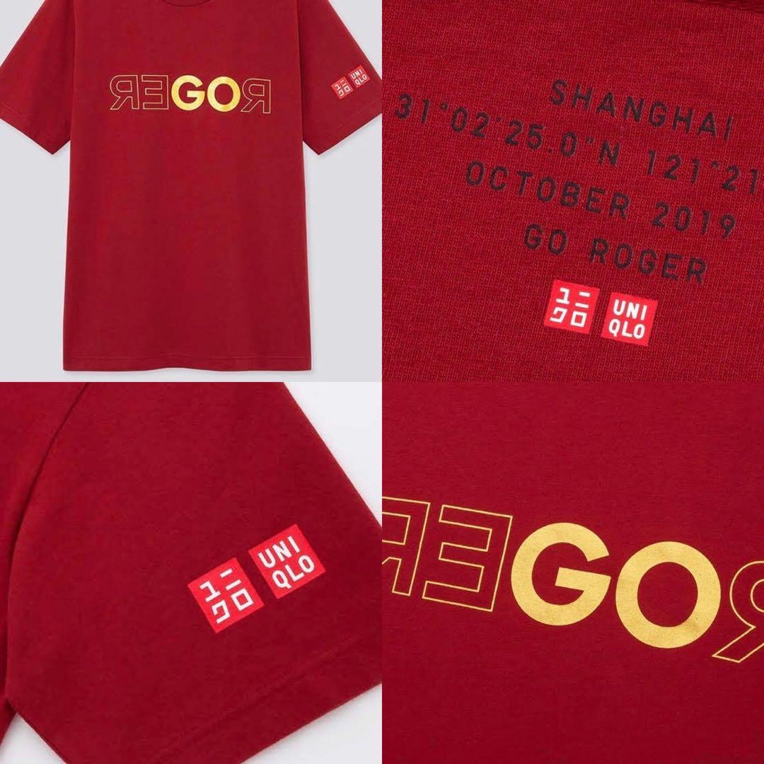 UNIQLO REGOR Tシャツ 赤 白 2色各1枚のセット Mサイズ 新品