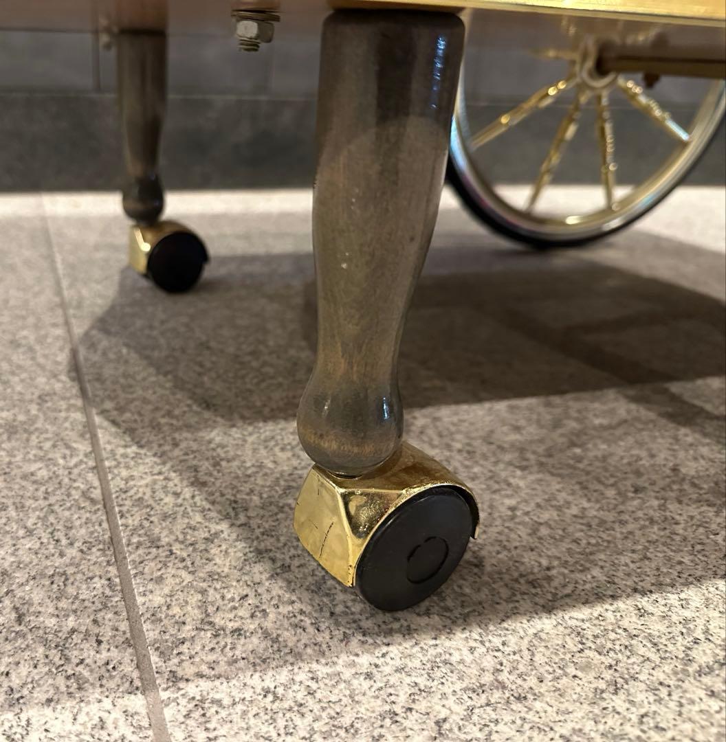 イタリア製 ヴィンテージ　キッチン 配膳 ワゴン キャスター付