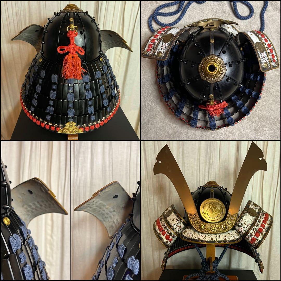 新品同様、美品！『光忍』丸武工房製【鎧•甲冑】紺糸威 黒胴 当世具足　甲冑 一式