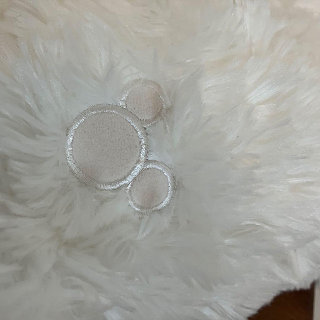 WDW ディズニーベア　ホワイト　長毛　初期　ダッフィー