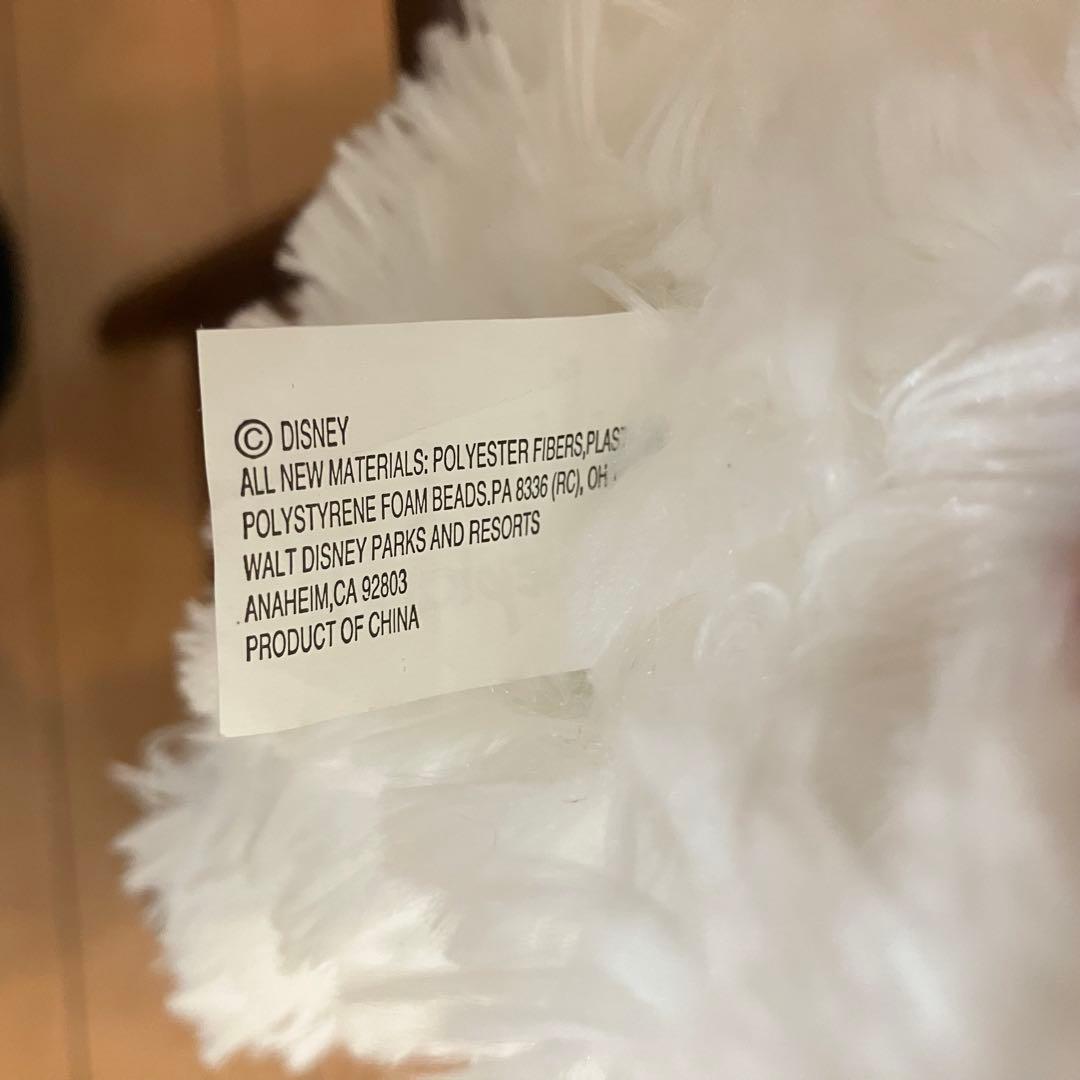WDW ディズニーベア　ホワイト　長毛　初期　ダッフィー