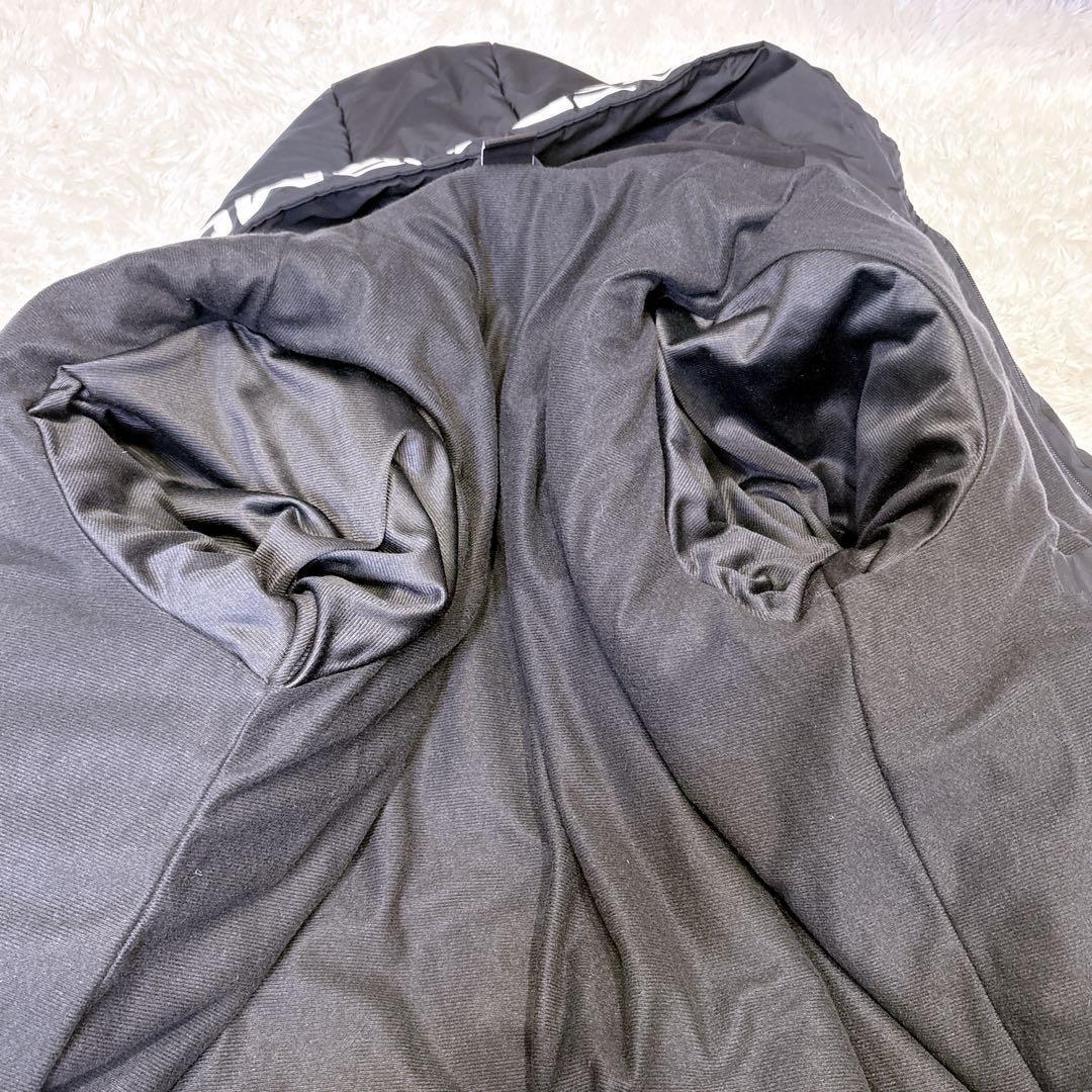 アンダーアーマー ベンチコート STORM 袖ロゴ 撥水 フードロゴ 黒 XXL