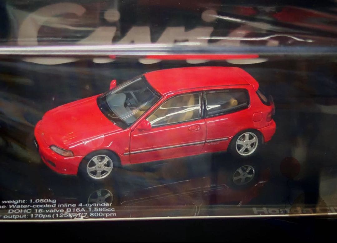 新品 希少！1/43 LDC ホンダ シビックEG6 SiR レッド