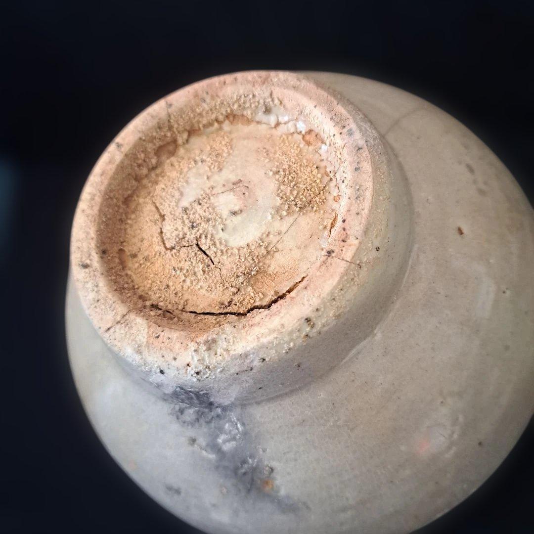 「特別出品！ これぞ骨董！」 李朝 白磁徳利 (幅13cm 高さ20cm) 骨董